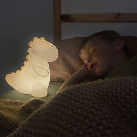 Veilleuse rechargeable jéroom le dinosaure sauge (17 cm) Sable+Sauge 3 - vertbaudet enfant 