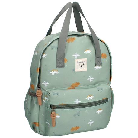Sac à dos enfant à anses dinosaures vert (36 cm) Vert 2 - vertbaudet enfant 
