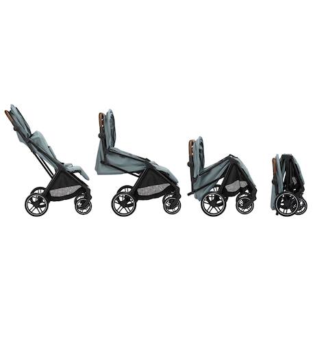 Poussette naissance compacte indra Mineral blue+Mineral graphite 5 - vertbaudet enfant 