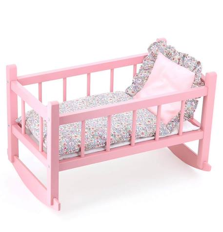 Lit bercelonnette poupée 40 cm vanille fraise Rose 2 - vertbaudet enfant 