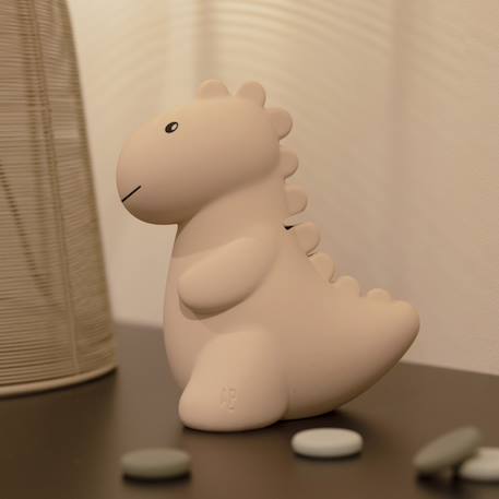 Tirelire jéroom le dinosaure sauge (15 cm) Sable+Sauge 2 - vertbaudet enfant 