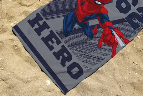 Serviette de plage spiderman hero coton Gris 3 - vertbaudet enfant 