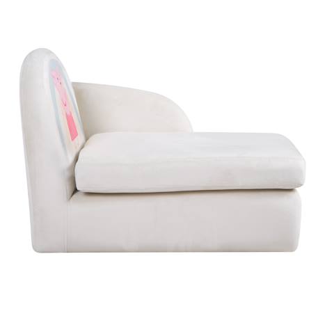 Canapé méridienne pour enfant en velours doux peppa pig Beige - peppa pig 5 - vertbaudet enfant 