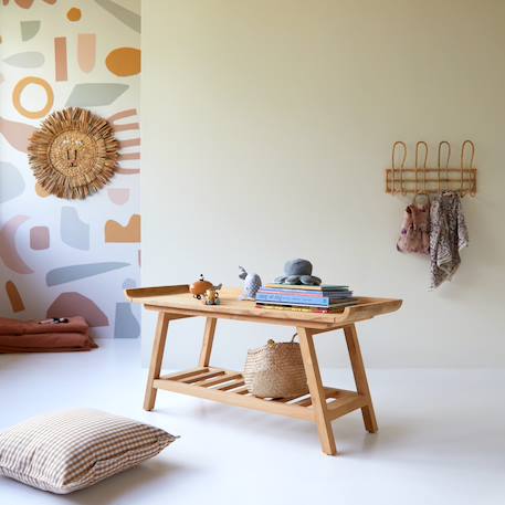 Console basse enfant en bois de teck 110 pampa Naturel 1 - vertbaudet enfant 