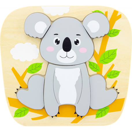 Puzzle koala Gris 1 - vertbaudet enfant 