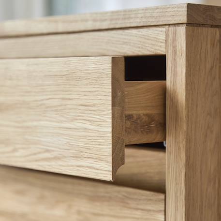 Bureau enfant en bois de chêne 160 eden Naturel 6 - vertbaudet enfant 