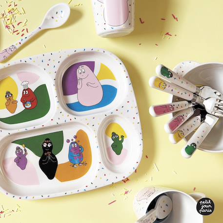 Couverts d'apprentissage barbapapa Blanc 3 - vertbaudet enfant 