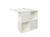 Lit mi-hauteur avec bureau et rangement jade Blanc 4 - vertbaudet enfant 