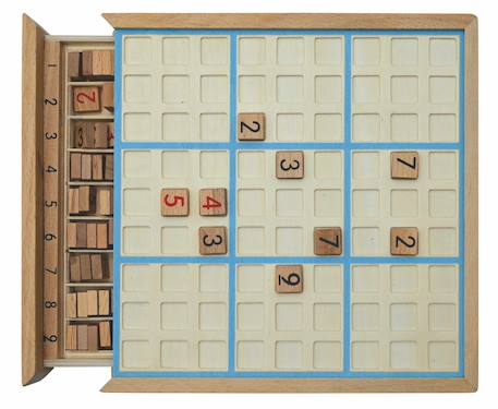 Jeu du sudoku en bois Beige 4 - vertbaudet enfant 