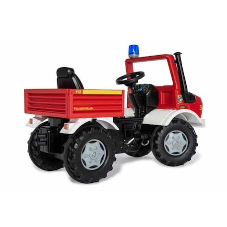 Rollyunimog fire truck avec frein et lumières Rouge 3 - vertbaudet enfant 