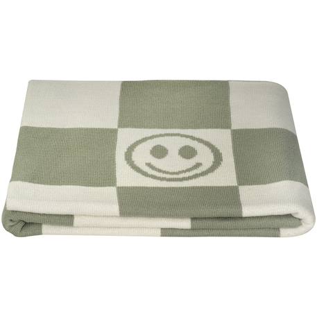 Couverture pour enfant 'smiley' Lila+Moutarde+Pistache 13 - vertbaudet enfant 