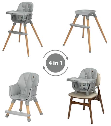 Chaise haute bébé 4 en 1 avista 2 Tinted gray 2 - vertbaudet enfant 