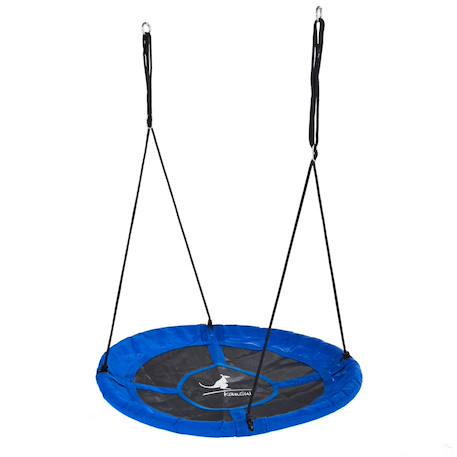 Kangui balançoire ronde nid d'oiseau rond ø100cm - bleu - charge 150kg maxi Bleu 1 - vertbaudet enfant 