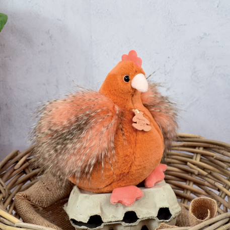 Peluche poule poulette 20 cm Orange 2 - vertbaudet enfant 