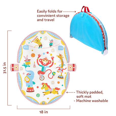 Tapis gymotion circus playland Multicolor 5 - vertbaudet enfant 
