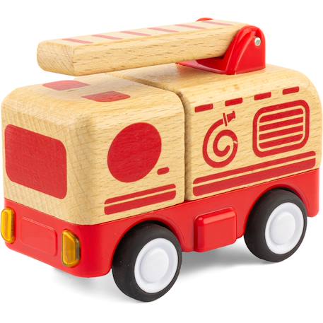 Routoudou - mini camion de pompier Rouge 1 - vertbaudet enfant 