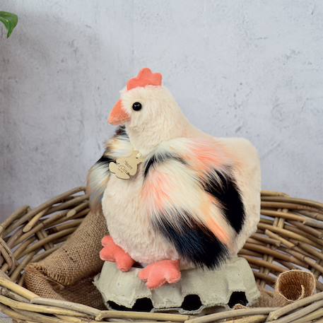 Peluche poule poulette 20 cm Beige 2 - vertbaudet enfant 