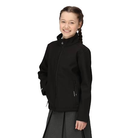 Veste softshell polyester ablaze Bleu marine+Bleu roi / bleu marine+Noir+Rouge classique / noir 7 - vertbaudet enfant 