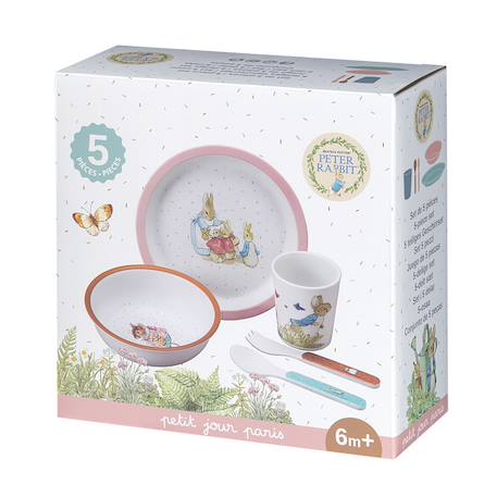 Coffret 5 pièces pierre lapin rose Rose 2 - vertbaudet enfant 