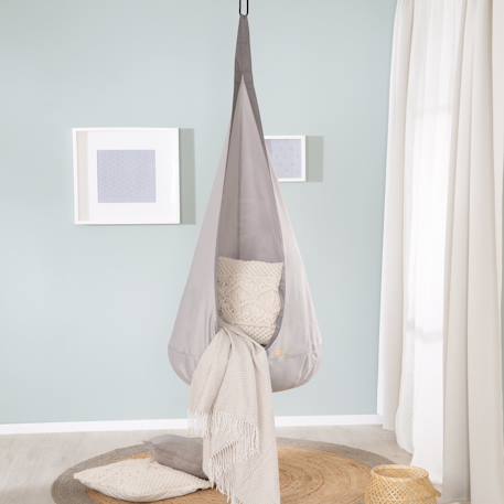 Hamac enfant avec coussin gonflable pour intérieur et extérieur Gris 2 - vertbaudet enfant 