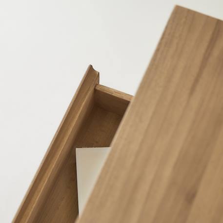 Bureau enfant en bois de teck 160 eden Naturel 6 - vertbaudet enfant 