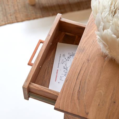 Bureau enfant en bois d'acacia oslo Naturel 6 - vertbaudet enfant 