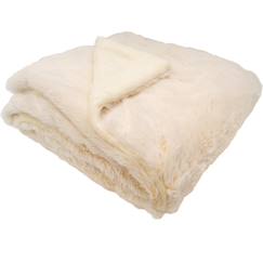 Linge de maison et décoration-Linge de lit enfant-Couverture microdoux snow crème (75 x 100 cm)