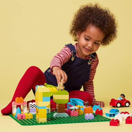 Duplo la plaque de construction verte 10980 Socle de base pour assemblage et exposition Multicolore 5 - vertbaudet enfant 