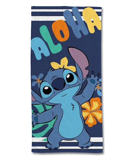 Serviette de plage stitch aloha coton Bleu 1 - vertbaudet enfant 