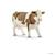 Vache simmental française Marron et blanc 1 - vertbaudet enfant 