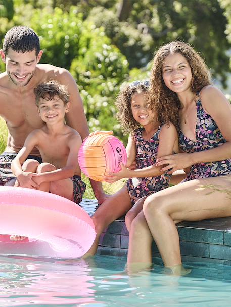 Maillot de bain 1 pièce imprimé fille Capsule famille encre 7 - vertbaudet enfant 