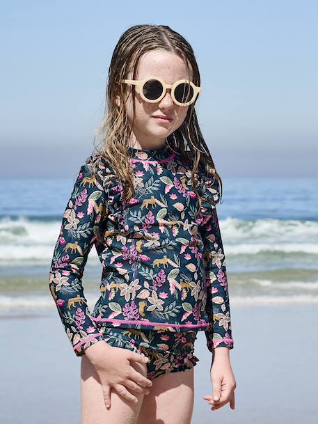 Maillot de bain fille 2 pièces anti UV Imprimé 8 - vertbaudet enfant 