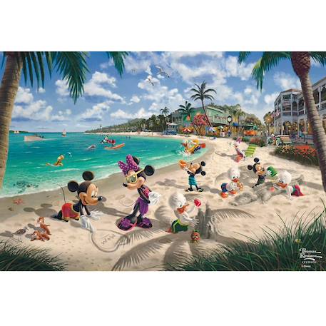 Puzzle mickey et minnie en floride 200 pcs Orange 2 - vertbaudet enfant 