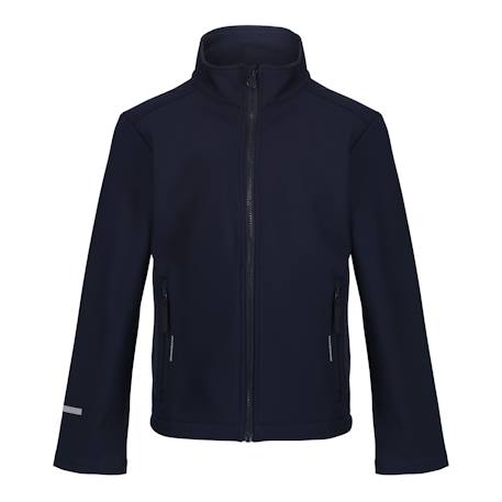 Veste softshell polyester ablaze Bleu marine+Bleu roi / bleu marine+Noir+Rouge classique / noir 1 - vertbaudet enfant 