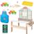 Marchande en bois + 12 pots de pâte à modeler x play-doh + tablier et accessoires Vert menthe - naturel 1 - vertbaudet enfant 