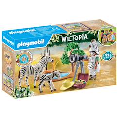 Jouet-Jeux d'imagination-Wiltopia photographe avec déguisement et zèbres 71295
