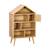 Etagère bibliothèque décor bois, 7 compartiments et 2 portes en cannage Naturel 5 - vertbaudet enfant 