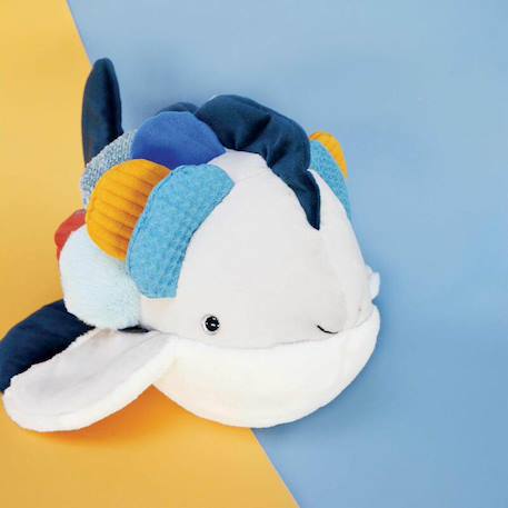 Peluche poisson arc-en-ciel Bleu 2 - vertbaudet enfant 