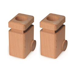 Jouet-Lot de deux poubelles naturelles