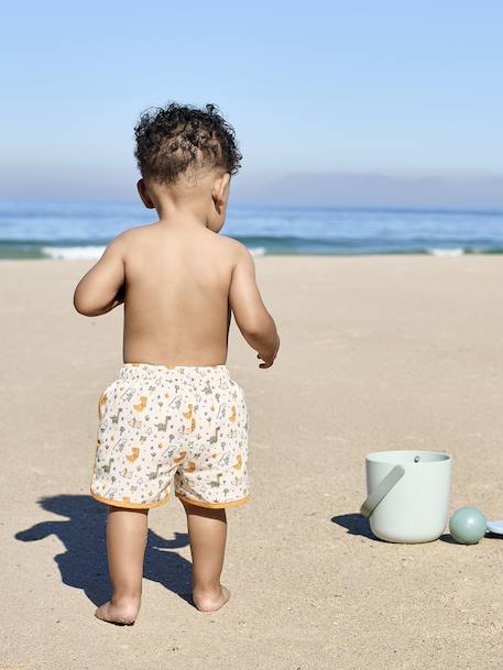 Short de bain imprimé bébé garçon Ecru imprimé 6 - vertbaudet enfant 