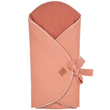 Couverture d'emmaillotage évolutive en gaze de coton jeanne Beige+Blanc+Blanc à pois or+Bleu+Camel+Camel à pois or+Écru+Terracotta+Vert de gris 43 - vertbaudet enfant 