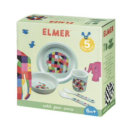 Coffret 5 pièces elmer Blanc 2 - vertbaudet enfant 