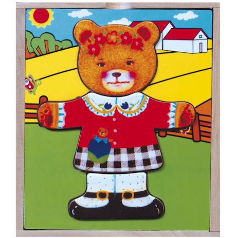 Puzzle à encastrer oursonne Beige 2 - vertbaudet enfant 