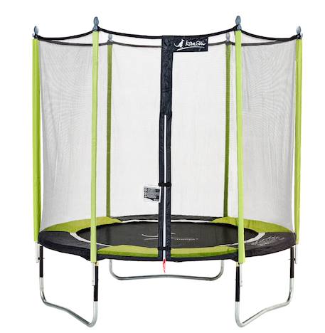 Trampoline jardin ø 250?cm + filet de sécurité - jumpi 250 - noir/vert Vert 1 - vertbaudet enfant 