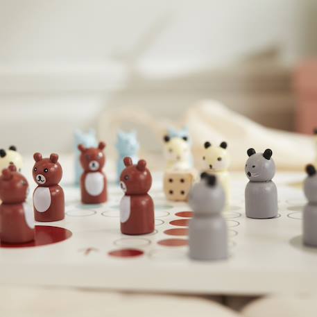 Jeu de petits chevaux en bois edvin Blanc, rouge, bleu 6 - vertbaudet enfant 