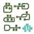 Pop to play puzzle routes Multicolore 2 - vertbaudet enfant 