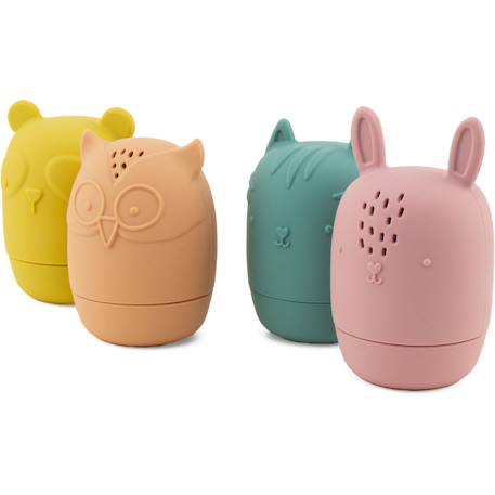 Jouets bain silicone animaux aspergeurs Rouge 3 - vertbaudet enfant 