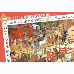 Jouet-Jeux éducatifs-Puzzles-Equitation puzzle observation 200 pièces