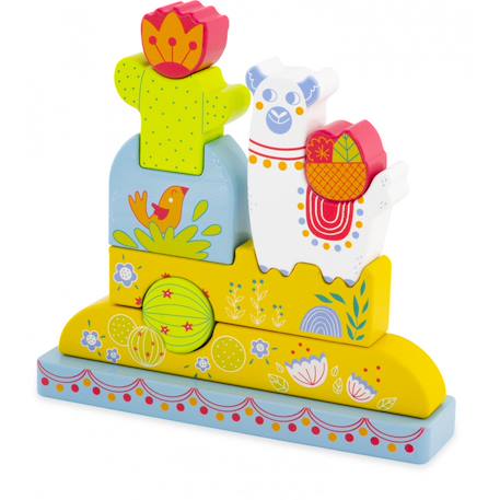 Puzzle magnétique lama Blanc 1 - vertbaudet enfant 