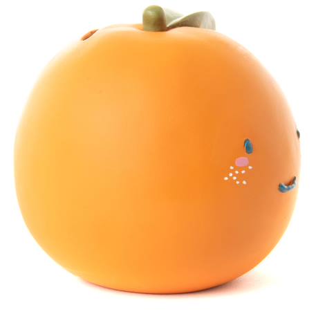 Tirelire orange martin (12 x 13 cm) Orange, vert, bleu 2 - vertbaudet enfant 
